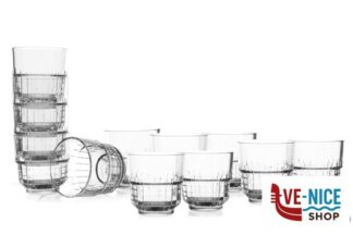 bicchieri bibita TARQ - CONFEZIONE 12 BICCHIERI ROCKS CL 26 IN VETRO TEMPERATO IMPILABILE B.V.KONINKLIJKE NEDERLANDSCHE GLASFABRIEK LEERDAM