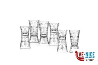 altri bicchieri TATTOO-CLESSIDRA CONFEZIONE 6 BICCHIERI SHOT O JIGGER CL 6-3 26983020106 RCR CRISTALLERIA ITALIANA
