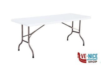 mobili per esterno TAVOLO CATERING RETTANGOLARE CM.183X76XH.74 PIEGHEVOLE CON PANNELLO IN HDPE E GAMBE IN ACCIAIO. PORTATA MASSIMA 200 KG IMPORT PROFESSIONAL