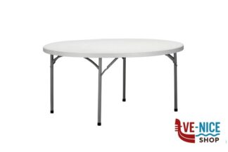 mobili per esterno TAVOLO CATERING TONDO CM.180XH.74 PIEGHEVOLE CON PANNELLO IN HDPE E GAMBE IN ACCIAIO. PORTATA MASSIMA 200 KG IMPORT PROFESSIONAL