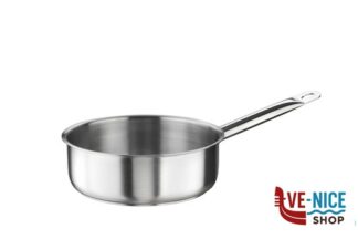inox TENDER-CASSERUOLA BASSA 1 MANICO CM 20 H 7,5 LT 2,25 INOX 33901020 PINTI INOX