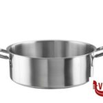 inox TENDER-CASSERUOLA BASSA 2MANICI CM 28H9,5 LT5 INOX 33900928 PINTI INOX