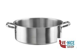 inox TENDER-CASSERUOLA BASSA 2MANICI CM 36H13 LT13,25 INOX 33900932 PINTI INOX