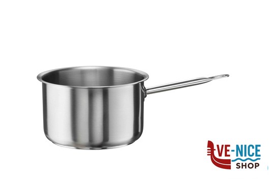 inox TENDER-CASSERUOLA FONDA 1 MANICO CM 16H9,5 LT2 INOX 33900616 PINTI INOX