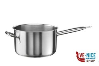 inox TENDER-CASSERUOLA FONDA 1 MANICO E 1 MANIGLIA CM 28H16 LT9 INOX 33900728 PINTI INOX