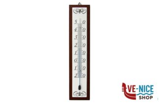 timer/termometri TERMOMETRO AMBIENTE CON CORNICE IN LEGNO BASE IN PLASTICA CON LIQUIDO BLU CM 19,4X4 ARTICOLO 55 SATI