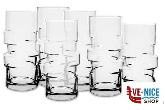 bicchieri bibita THE GLITCH - CONFEZIONE 6 BICCHIERI COLLINS HB CL 40 B.V.KONINKLIJKE NEDERLANDSCHE GLASFABRIEK LEERDAM