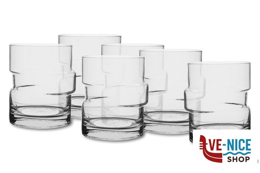 bicchieri bibita THE GLITCH - CONFEZIONE 6 BICCHIERI DOF CL 35,5 B.V.KONINKLIJKE NEDERLANDSCHE GLASFABRIEK LEERDAM