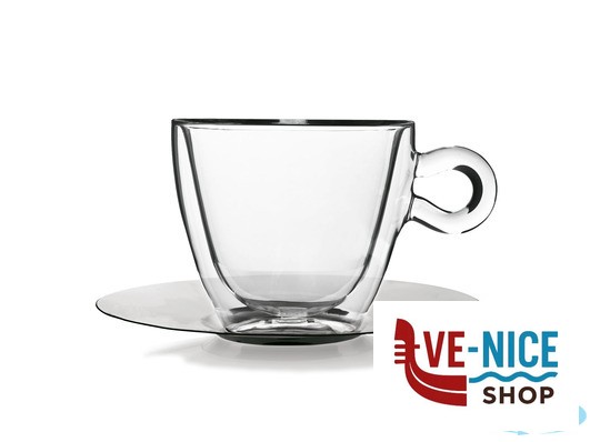 tazze da caffe' THERMIC GLASS SET 2 TAZZE MULTIPURPOSE CL.30 C.P.1008901 BORMIOLI LUIGI - immagine 2