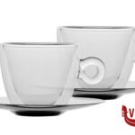 vetro/opale THERMIC GLASS SET 2 TAZZE CAPPUCCIO CL.16,5 CON PIATTO 1008601 BORMIOLI LUIGI