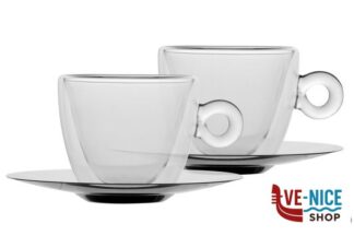 vetro/opale THERMIC GLASS SET 2 TAZZE CAPPUCCIO CL.16,5 CON PIATTO 1008601 BORMIOLI LUIGI