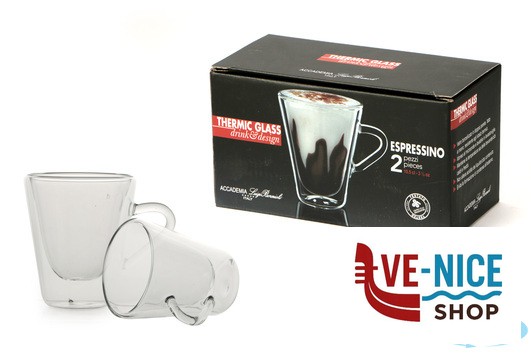 tazze da caffe' THERMIC GLASS SET 2 TAZZE ESPRESSO CL.10 10353-01 BORMIOLI LUIGI - immagine 3