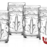 altri bicchieri TIKI PULCINELLA-CONFEZIONE 4 BICCHIERI FORMA ALTA CL45 CM7,6 H13,6 RCR CRISTALLERIA ITALIANA