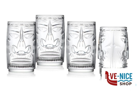 altri bicchieri TIKI SARDINIA-CONFEZIONE 4 BICCHIERI FH CL 46 CM 7,6 H 13,6 27702020006 RCR CRISTALLERIA ITALIANA