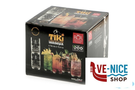 altri bicchieri TIKI SARDINIA-CONFEZIONE 4 BICCHIERI FH CL 46 CM 7,6 H 13,6 27702020006 RCR CRISTALLERIA ITALIANA - immagine 4