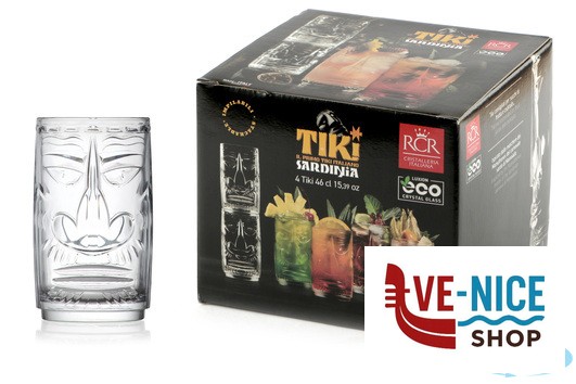 altri bicchieri TIKI SARDINIA-CONFEZIONE 4 BICCHIERI FH CL 46 CM 7,6 H 13,6 27702020006 RCR CRISTALLERIA ITALIANA - immagine 3