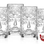 altri bicchieri TIKI VENEZIA-CONFEZIONE 4 BICCHIERI FORMA ALTA CL 45 CM 7,6 H 13,6 RCR CRISTALLERIA ITALIANA