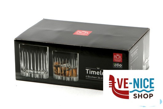 altri bicchieri TIMELESS RCR- CONFEZIONE 6 BICCHIERI DOF CL 36 25885020506 25885020706 RCR CRISTALLERIA ITALIANA - immagine 4