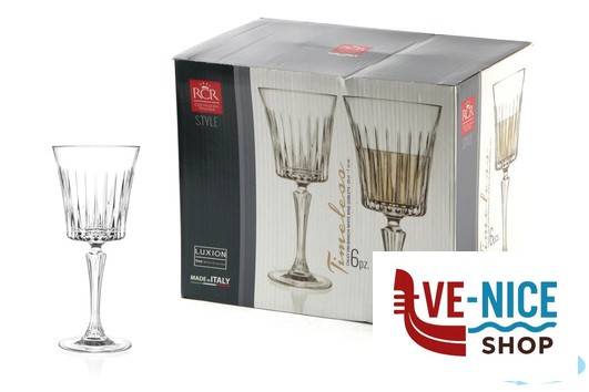 vetro cristallino TIMELESS RCR - CONFEZIONE 6 CALICI VINO CL 23 25880020206 RCR CRISTALLERIA ITALIANA - immagine 3