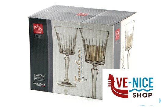 vetro cristallino TIMELESS RCR - CONFEZIONE 6 CALICI VINO CL 23 25880020206 RCR CRISTALLERIA ITALIANA - immagine 4