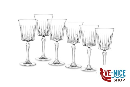 vetro cristallino TIMELESS RCR - CONFEZIONE 6 CALICI VINO CL 23 25880020206 RCR CRISTALLERIA ITALIANA