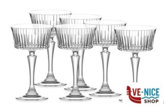 calici e flute spumante TIMELESS RCR - CONFZIONE 6 CALICI CHAMPAGNE CL 26 RCR CRISTALLERIA ITALIANA