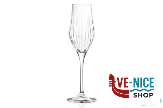 calici e flute spumante TIMELESS RCR NEW - CONFEZIONE 6 CALICI FLUTE CL 23 CM 7,4 H.25 RCR CRISTALLERIA ITALIANA - immagine 2