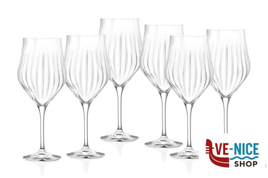 calici vino TIMELESS RCR NEW- CONFEZIONE 6 CALICI VINO CL 55 CM 9,7 H.24 RCR CRISTALLERIA ITALIANA