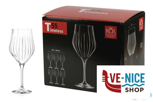 calici vino TIMELESS RCR NEW- CONFEZIONE 6 CALICI VINO CL 55 CM 9,7 H.24 RCR CRISTALLERIA ITALIANA - immagine 3