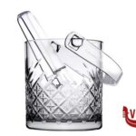 vetro TIMELESS-SECCHIELLO GHIACCIO LT.1 CON MANICO E PRESA GHIACCIO IN PLASTICA  530068 PASABAHCE