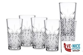 bicchiere liquore TIMELESS TEMPERATO IMPILABILE - CONFEZIONE 6 BICCHIERI LONG DRINK CL 47 PASABAHCE