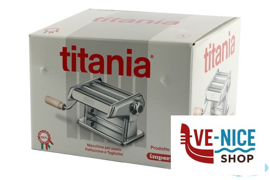 inox TITANIA - MACCHINA I PASTA IMPERIA 150 - SFOGLIA 150MM - FETTUCCINE 6,5 MM - TAGLIOLINI 2 MM IMPERIA - immagine 4