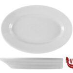 porcellana TIVOLI BIANCO - PIATTO OVALE CM 28 SATURNIA