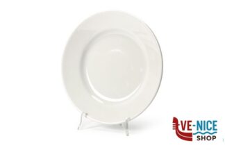 porcellana TIVOLI BIANCO- PIATTO PIANO CM 26 1001001 SATURNIA