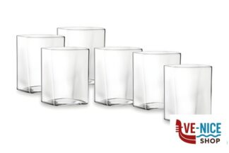 bicchieri bibita TOP CLASS SQUARE - CONFEZIONE 6 BICCHIERI ROCKS CL 35 CM 8,3 H.9 BORMIOLI LUIGI