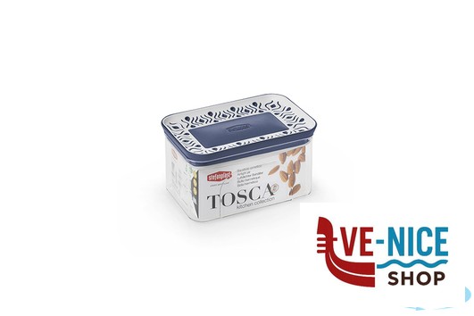 plastica TOSCA BLU-BARATTOLO ERMETICO RETTANGOLARE LT0,7 10X15X8H 55551 STEFANPLAST - immagine 2