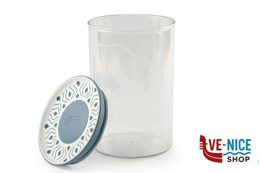 plastica TOSCA BLU-BARATTOLO ERMETICO LT.1,2 12X18H 55451 STEFANPLAST