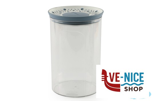 plastica TOSCA BLU-BARATTOLO ERMETICO LT.1,2 12X18H 55451 STEFANPLAST - immagine 2