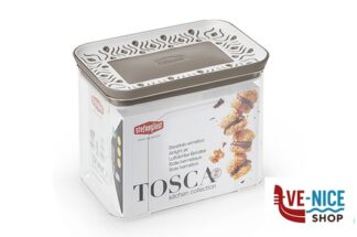 plastica TOSCA TORTORA-BARATTOLO ERMETICO RETTANGOLARE LT 1,2 CM 10X15,5H.12 STEFANPLAST