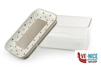 plastica TOSCA TORTORA-BARATTOLO ERMETICO RETTANGOLARE LT0,7 10X15X8H 55550 STEFANPLAST