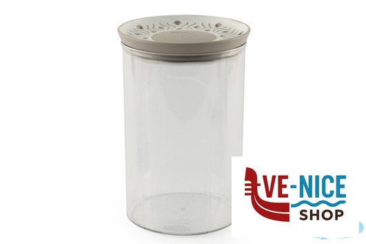 plastica TOSCA TORTORA-BARATTOLO ERMETICO LT.1,2 12X18H 55450 STEFANPLAST - immagine 2