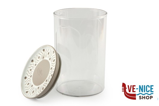 plastica TOSCA TORTORA-BARATTOLO ERMETICO LT.1,2 12X18H 55450 STEFANPLAST