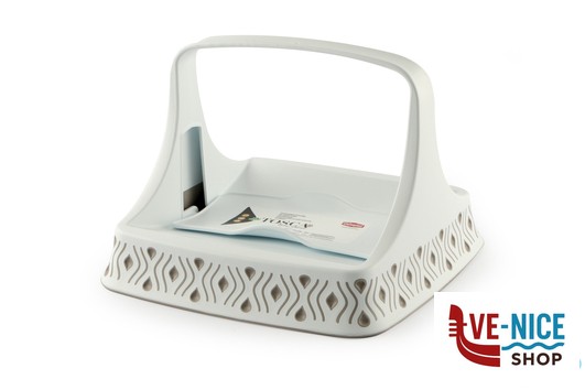 portatovaglioli TOSCA TORTORA-PORTATOVAGLIOLI ORIZZONTALE CM 22X22X16,5 55800 STEFANPLAST