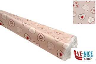 contenitori TOVAGLIA ROTOLO 20 METRI H.140-CUORI ROSSI NEW GIOVANNI BOTTIGELLI SPA