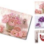 tovagliette/tovaglioli TOVAGLIETTA AMERICANA 28,5X43 FLOWERS 77170 LUPIA SRL