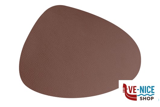 tovagliette/tovaglioli TOVAGLIETTA IN ECOCUOIO RIGENERATO GOCCIA CM.43X33 TABACCO IMPORT PROFESSIONAL