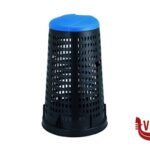 pattumiere TRESPOLO 58X90H LT.100 NERO-BLU 24704 STEFANPLAST