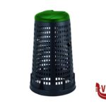 TRESPOLO 58X90H LT.100 NERO-VERDE 24705 STEFANPLAST pattumiere 1 pezzi