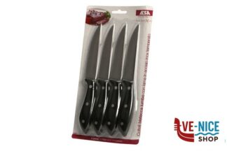 acciaio TUTTIXUNO-CONFEZIONE 4 COLTELLI BISTECCA MAXI LAMA LISCIA 2256B ILSA
