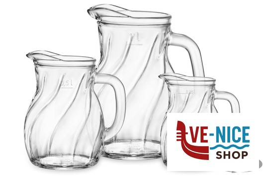 vetro BISTROT TWIST CARAFFA CAPIENZA CL.50, CAPIENZA MAX CL.63 H.14,45 DIAMETRO CM. 12,45 - 146142MAS121990 BORMIOLI ROCCO - immagine 2